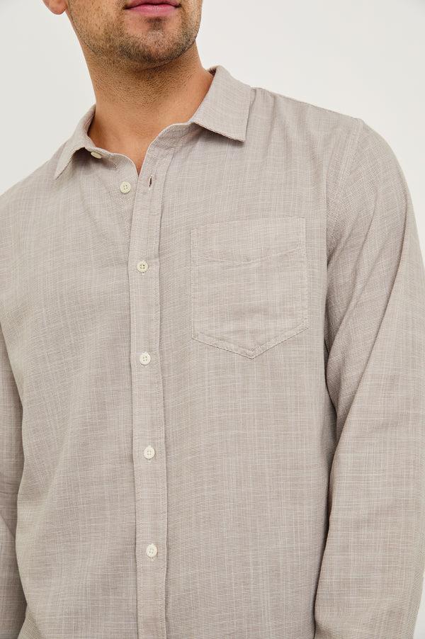 rails Wyatt shirt Tahini Etch