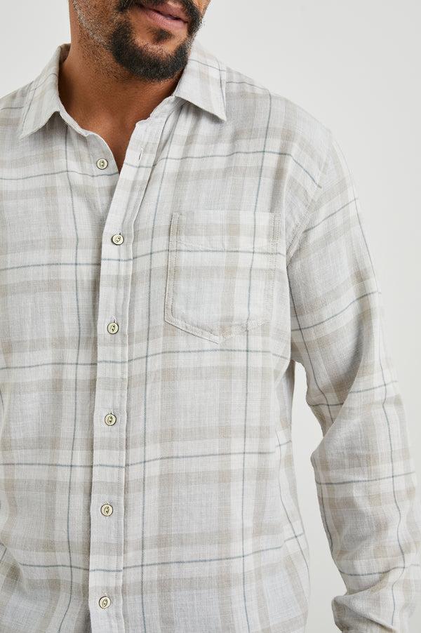 rails Wyatt shirt Tapir Agave Melange
