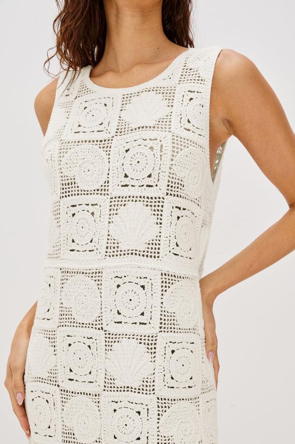 Rails Rails X Lspace Calla Dress White Sea Shell Crochet