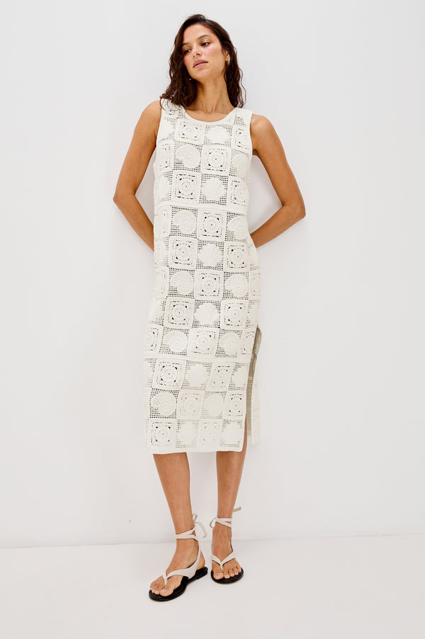 Rails Rails X Lspace Calla Dress White Sea Shell Crochet