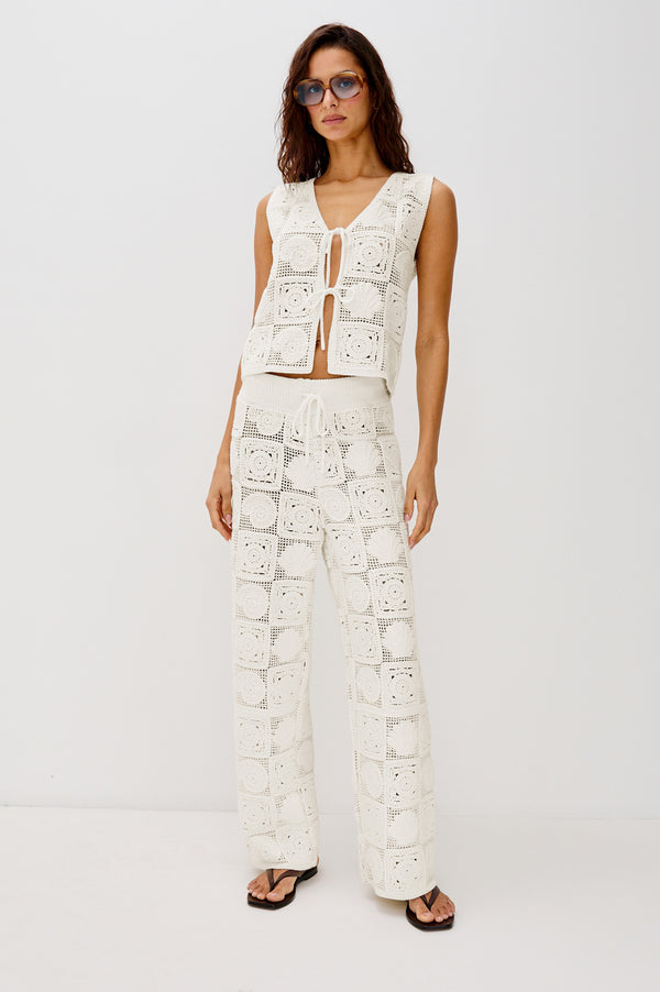 Rails Rails X Lspace Maja Pant White Sea Shell Crochet