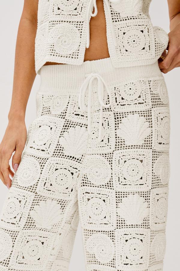 rails Rails x lspace maja pant White Sea Shell Crochet