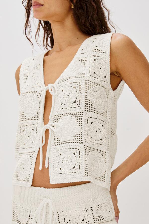 rails Rails x lspace paz top White Sea Shell Crochet