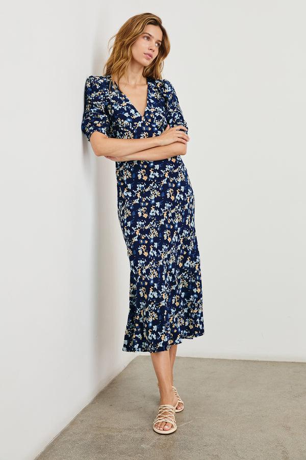 Rails Zariah Dress Navy Flora