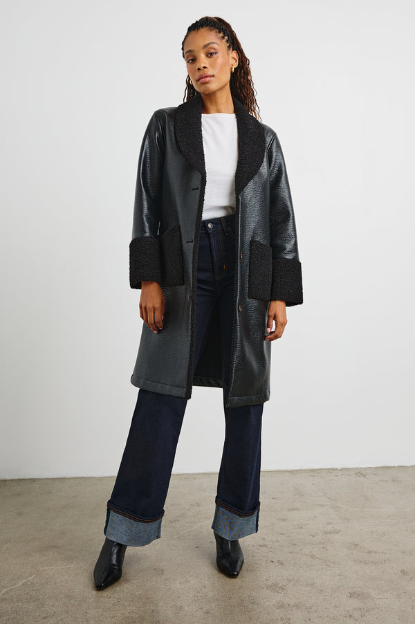 Rails Zodiac Jacket Black Shearling