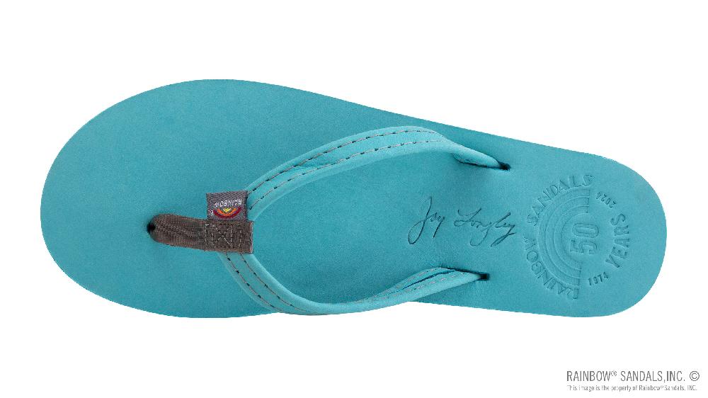 Rainbow Sandals 50th Anniversary Signature Series Single Layer Narrow Strap Premier Leather