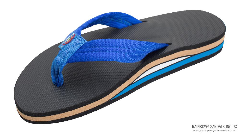 rainbow sandals Classic Rubber - Double Layer Soft Top 1" Nylon Strap