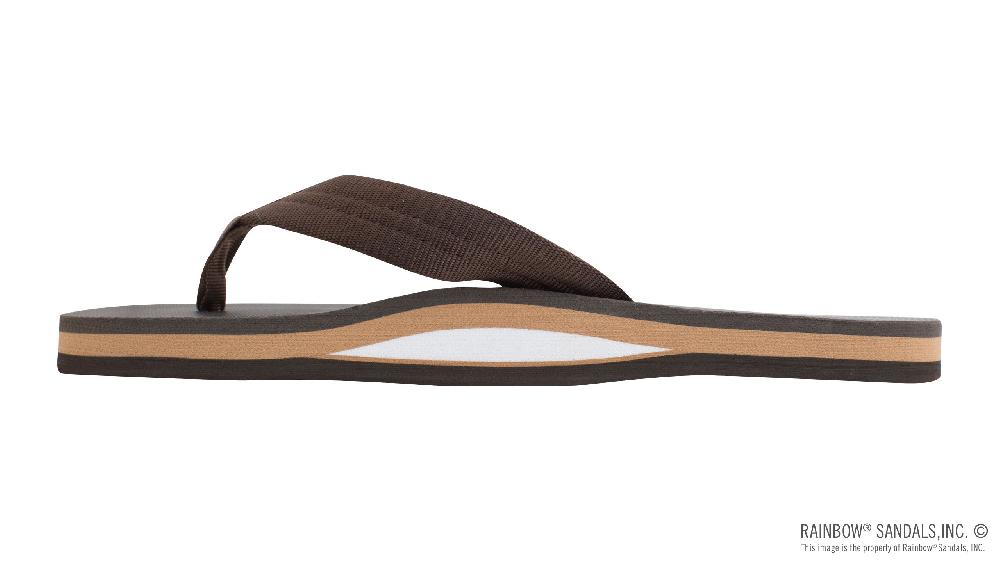 Rainbow Sandals Classic Rubber - Single Layer Soft Top 1" Nylon Strap