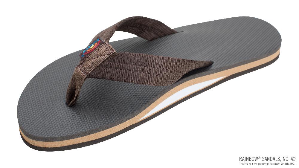 rainbow sandals Classic Rubber - Single Layer Soft Top 1" Nylon Strap