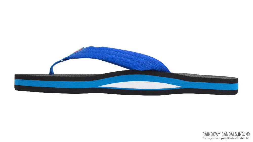 Rainbow Sandals Classic Rubber - Single Layer Soft Top 3/4" EVA Rubber Filled Nylon Strap