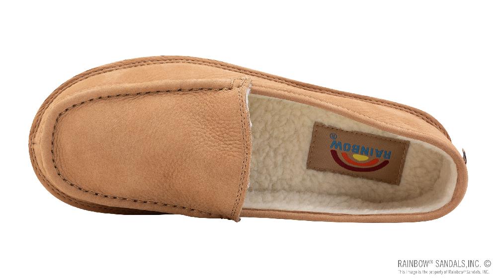 Rainbow Sandals Comfort Classic - Fleece Lined Single Layer Loafer Premier Leather