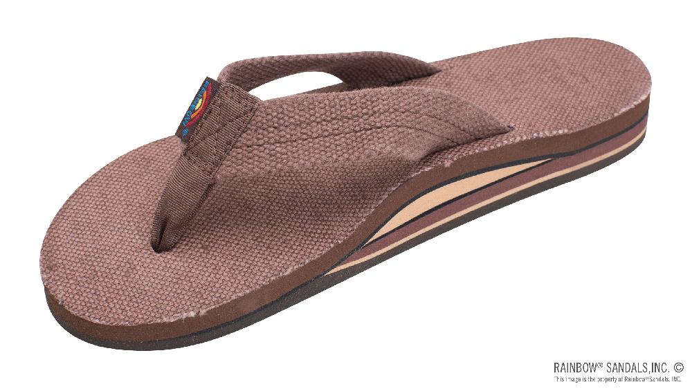 rainbow sandals Double Layer Hemp with Arch Support and 1" Strap