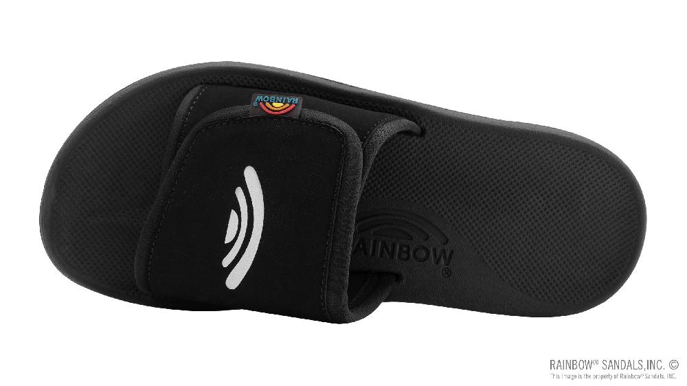 Rainbow Sandals EastCape Slide - Men's Molded Rubber Black Adjustable Strap