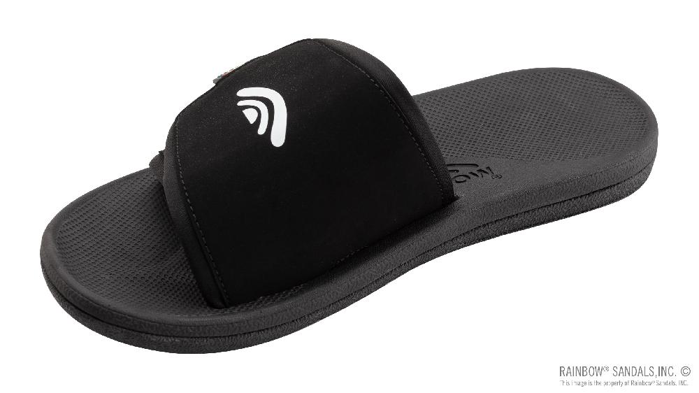 rainbow sandals EastCape Slide - Men's Molded Rubber Black Adjustable Strap