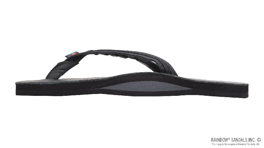 Rainbow Sandals Flirty Braidy - Single Layer Classic Leather 1/2" Narrow Strap With Braid