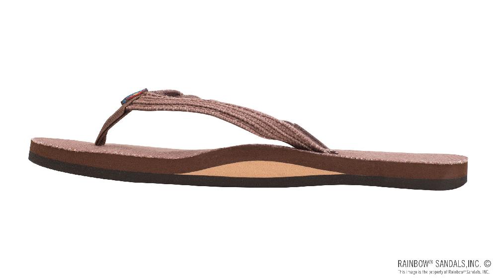 Rainbow Sandals Hemp Flirty Braidy - Single Layer Arch Support With A 1/2" Braided Strap