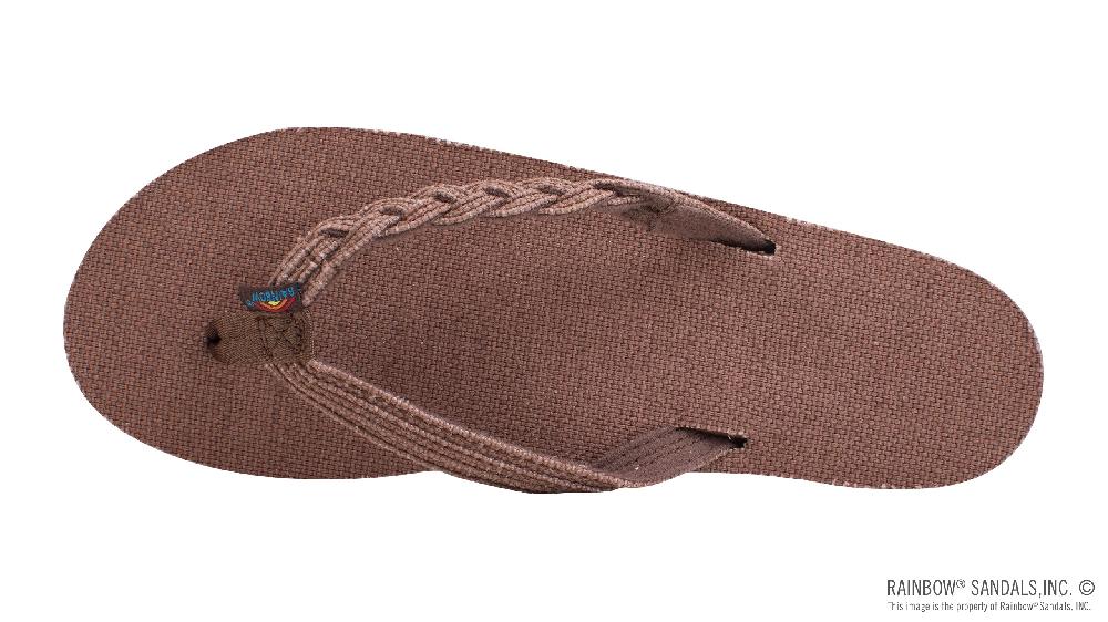 Rainbow Sandals Hemp Flirty Braidy - Single Layer Arch Support With A 1/2" Braided Strap