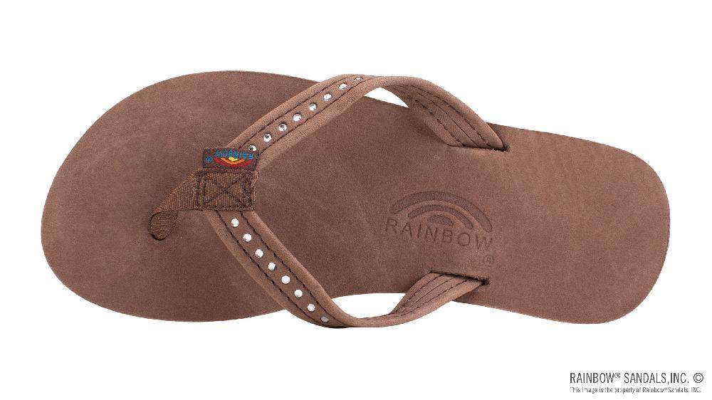 Rainbow Sandals Kids Crystal Premier Leather 1/2" Narrow Strap