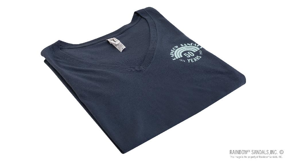 Rainbow Sandals Ladies' V-Neck T-Shirt 50 Year Anniversary
