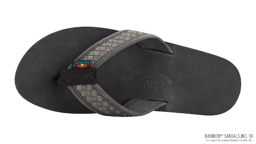 Rainbow Sandals Luxury Leather Collection - The Bentley – Single Layer Arch Hand Woven Strap
