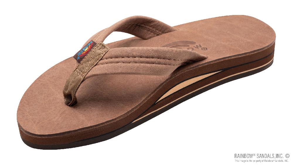 rainbow sandals Luxury Leather - Double Layer Arch  Support