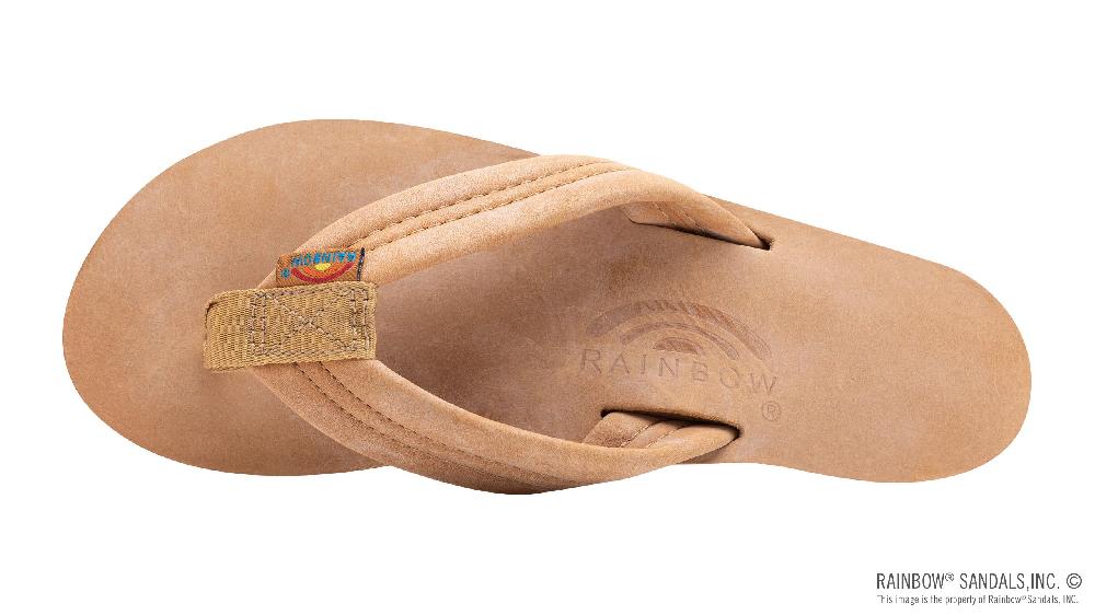 Rainbow Sandals Luxury Leather - Single Layer Arch Support With A 1" Strap