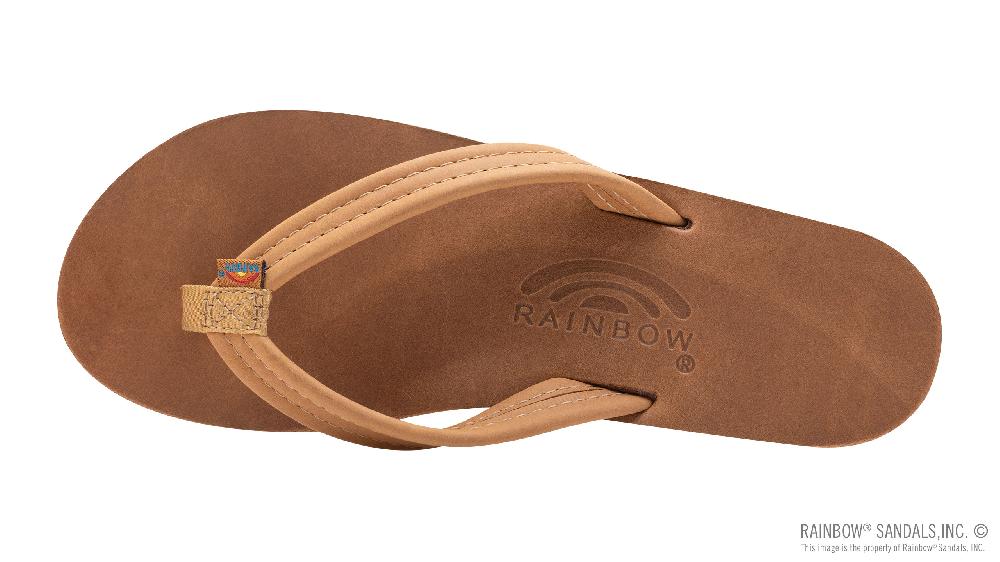 Rainbow Sandals Luxury Leather - Single Layer Arch Support With A 3/4" Medium Strap