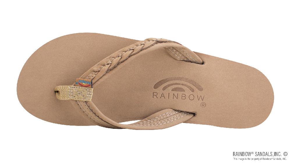 Rainbow Sandals Madison Four Layer Wedge With A 3/4" Medium Braided Strap