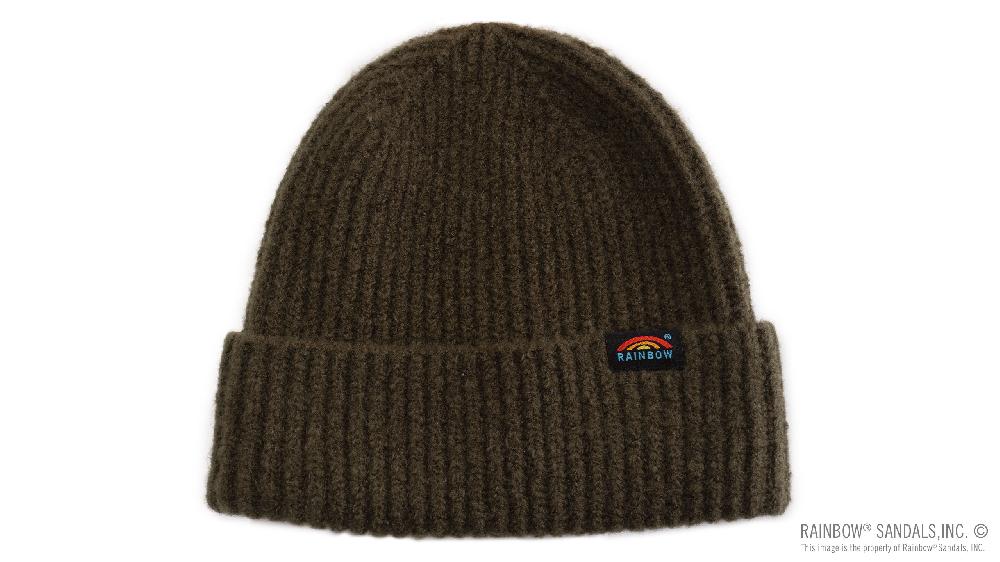 rainbow sandals Marled Knit Beanie with Original Rainbow® Woven Label
