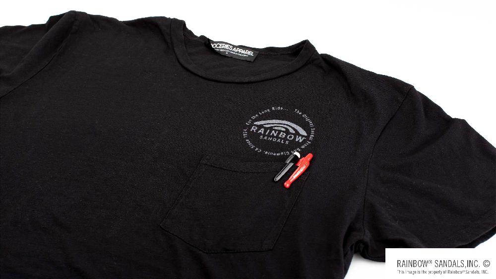 Rainbow Sandals Men's T-Shirt Reuse Logo Front And Back