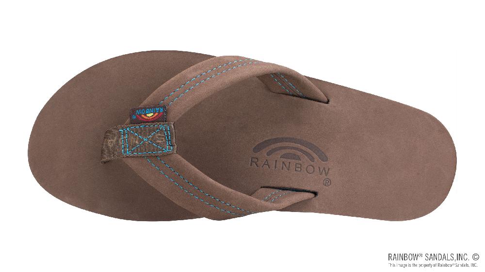 Rainbow Sandals Premier Blues - Single Layer Premier Leather With Blue Midsole 1" Strap