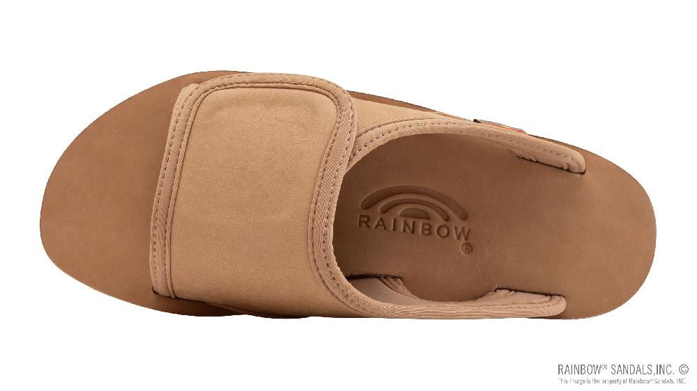 Rainbow Sandals Premier Leather Single Layer Arch Men's Slide