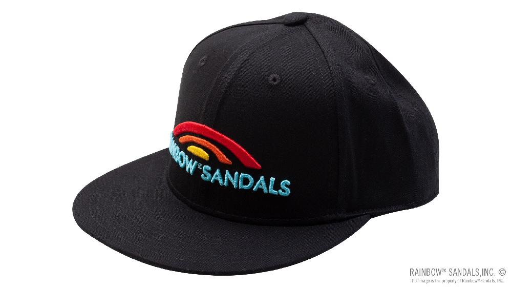 rainbow sandals Rainbow® Sandals Black 100% Cotton Snap Back Hat