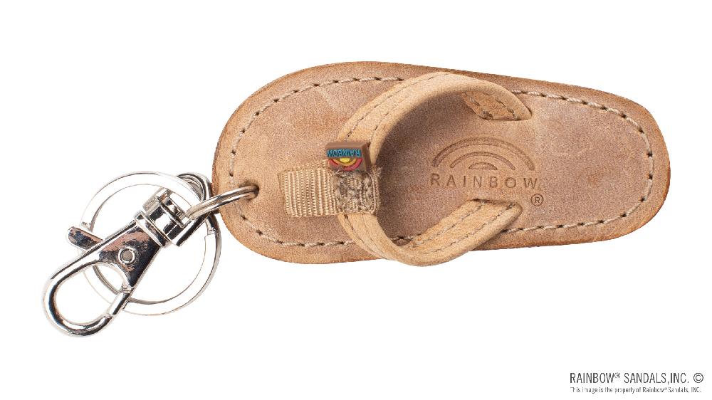 rainbow sandals Luxury Leather Sandal Key Chain