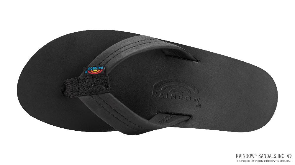 Rainbow Sandals Single Layer Classic Leather With Arch Support 1" Strap