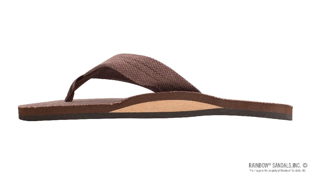 Rainbow Sandals Single Layer Hemp Top And Strap With Arch Support