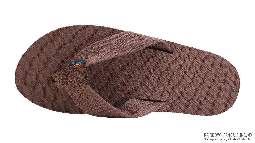 Rainbow Sandals Single Layer Hemp Top And Strap With Arch Support