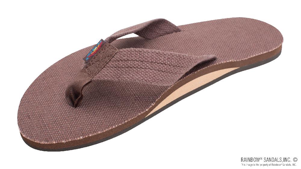 rainbow sandals Single Layer Hemp Top and Strap with Arch Support