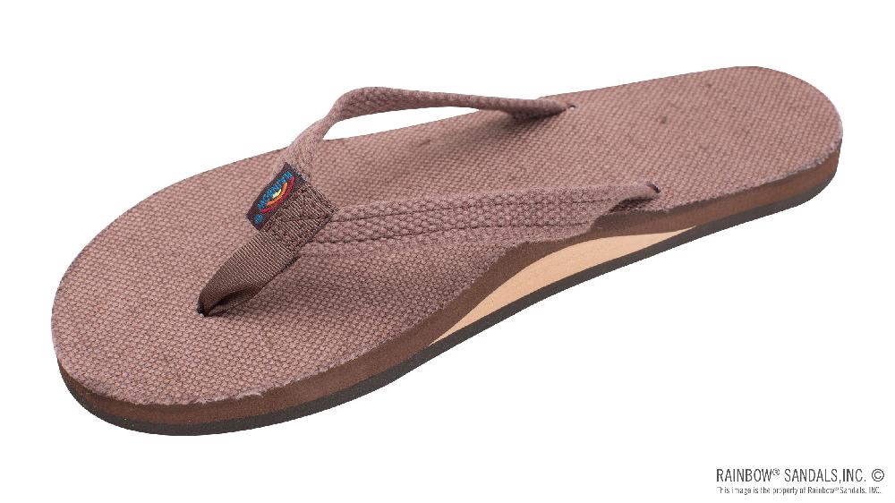rainbow sandals Single Layer Hemp with Arch Support and 1/2" Narrow Strap