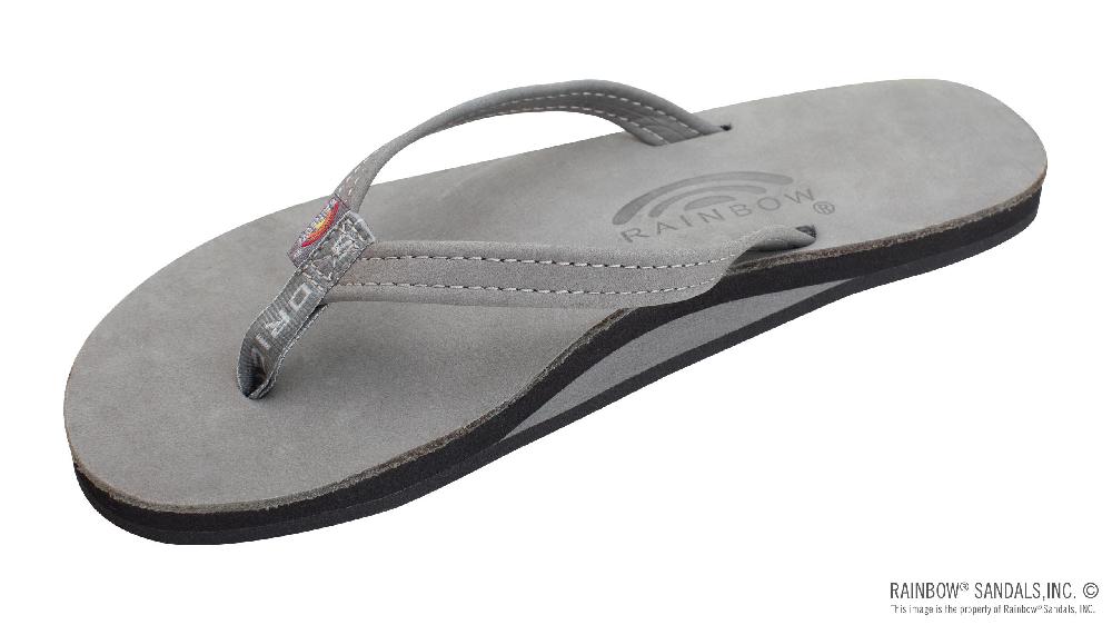 rainbow sandals Single Layer Premier Leather with Arch Support and a 1/2" Narrow Strap