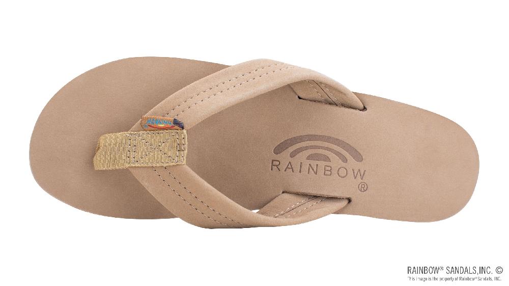Rainbow Sandals Six Layer Wedge Leather 1" Leather Strap