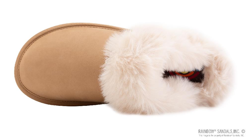 Rainbow Sandals Sunset Snugs - Premier Leather Fleece Lined Slipper