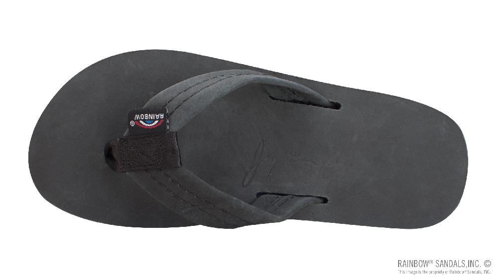 Rainbow Sandals The Americana - Men's Single Layer Premier Leather Red White & Blue Mid Sole