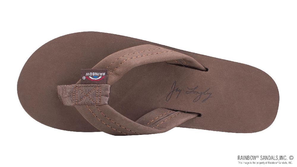 Rainbow Sandals The Americana- Women's Single Layer EXpresso-Red White Blue Mid Sole