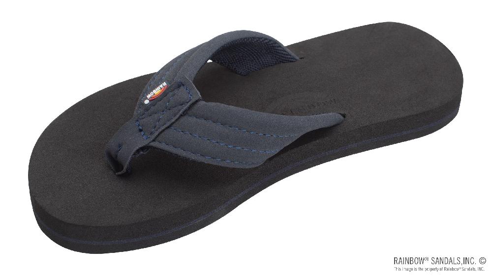rainbow sandals The Grombow - Soft Rubber Top Sole with 1" Strap and Pin line