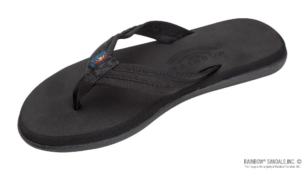 rainbow sandals The Paisley – Ladies Soft Top Rubber with a 3/4" Nylon Flirty Braidy Strap