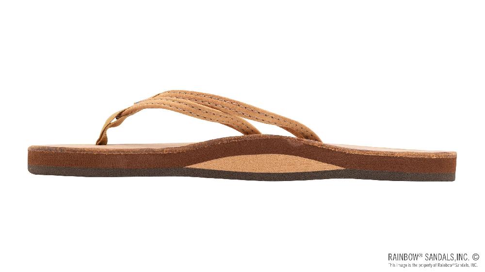 Rainbow Sandals The Sandpiper - Luxury Leather Single Layer Arch Support With 1/3" Double Narrow Strap
