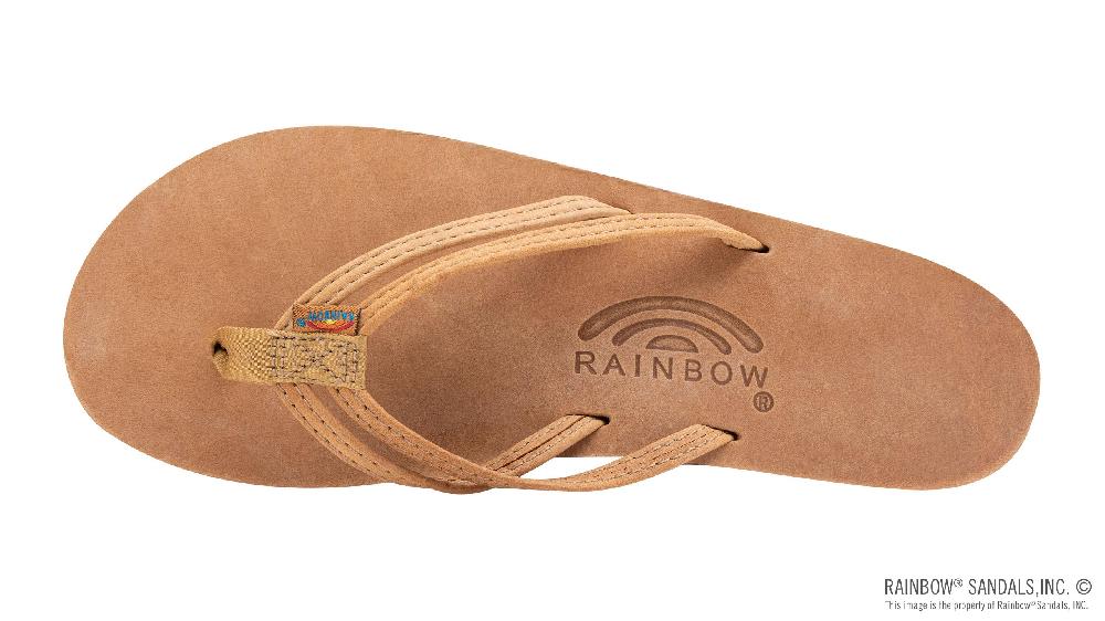 Rainbow Sandals The Sandpiper - Luxury Leather Single Layer Arch Support With 1/3" Double Narrow Strap