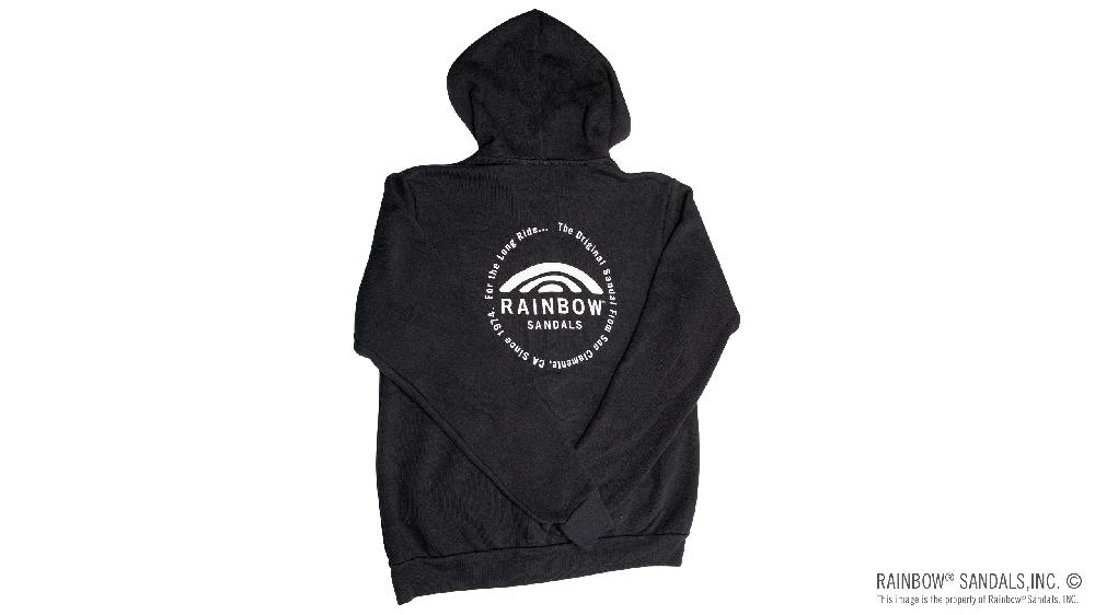 Rainbow Sandals Unisex Sweatshirt With Circle Logo On Front And Back