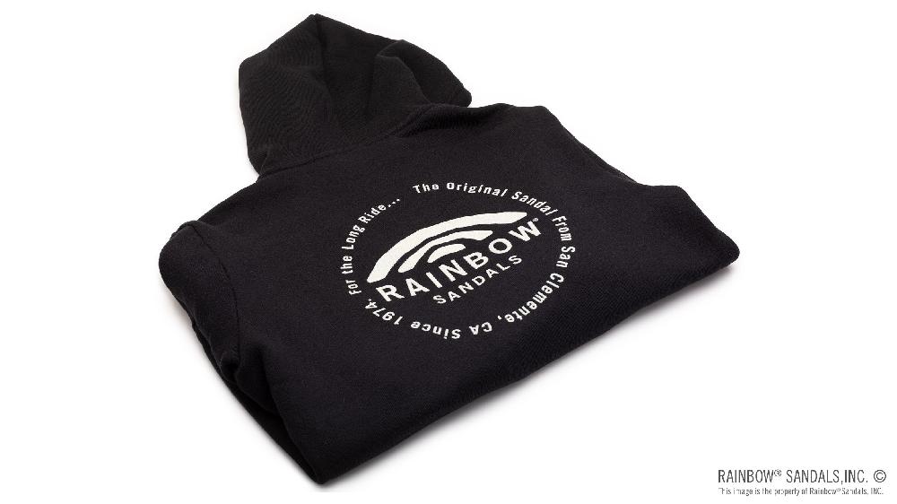 Rainbow Sandals Unisex Sweatshirt With Circle Logo On Front And Back